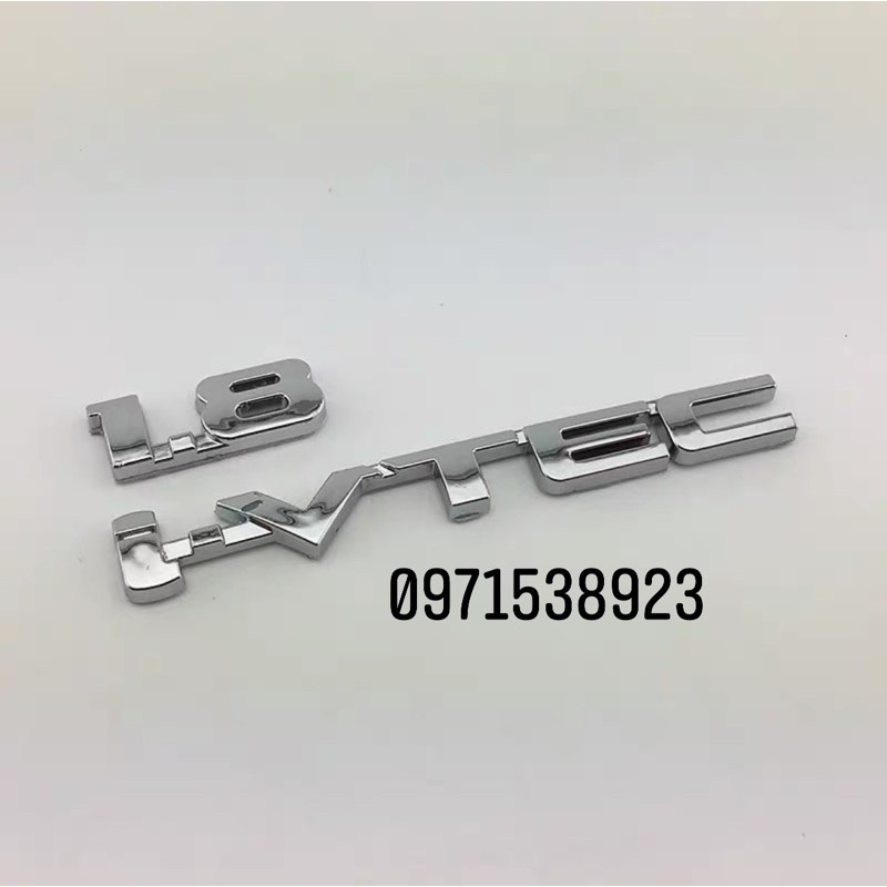 Bộ logo chữ nổi HONDA CIVIC 1.8 I-VTEC dán đuôi xe