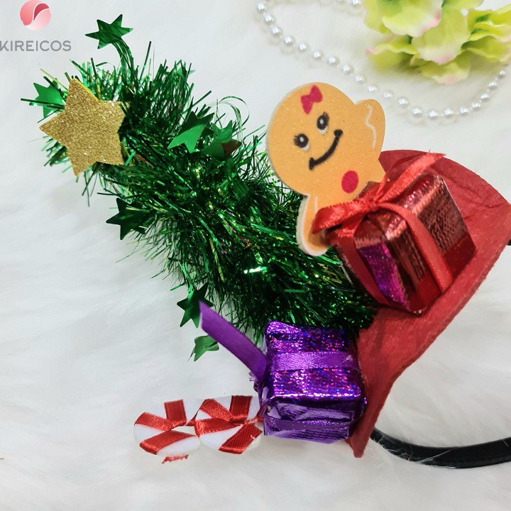 Cài Tóc Cây Thông Noel Lấp Lánh Có Quà Siêu Cute