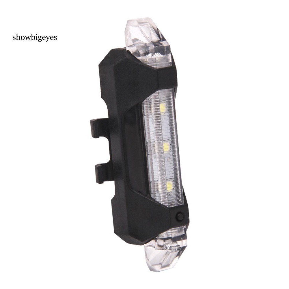 Đèn gắn đuôi xe 5 bóng LEd sạc cổng USB dành cho xe đạp leo núi