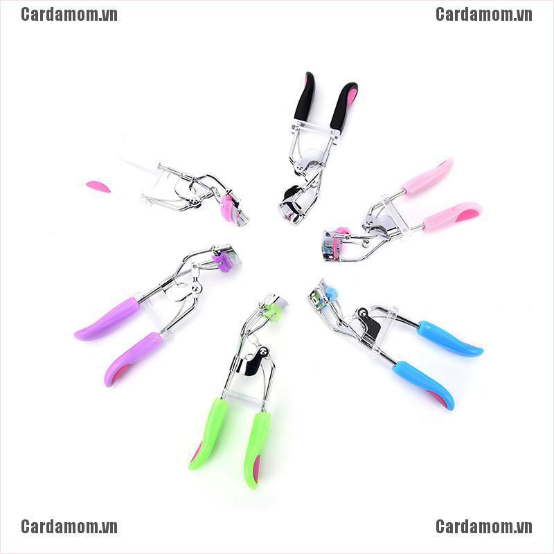 {carda} Pro Handle Eye Curling Eyelash Curler Clip Beauty Makeup Eyelash Tool With Comb{LJ}