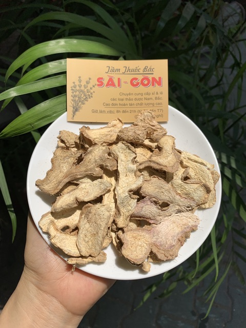 Gừng Thái Lát Sấy Khô 100gram (Gừng già, thơm, sạch, hàng mới)