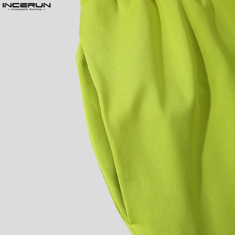 INCERUN Quần Dài Lưng Thun Phối Màu Thời Trang Cho Nam Có 3 Màu Lựa Chọn