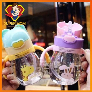 Bình Tập Uống Nước và Uống sữa 2 in 1 - Có ống hút dự phòng