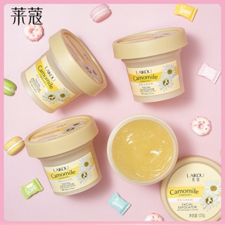 Tẩy da chết CAMOMILE LAIKOU - 120g mùi thơm dịu nhẹ da mỏng mịn