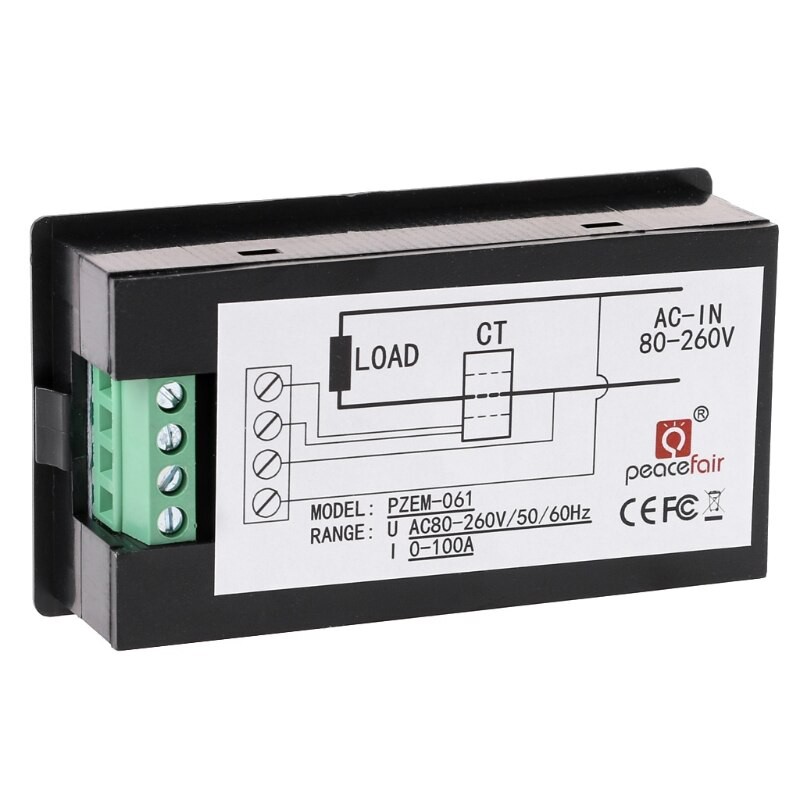 Công tơ điện tử PZEM-061 AC 220v 100A Đo điện áp, dòng điện, công suất thiết bị