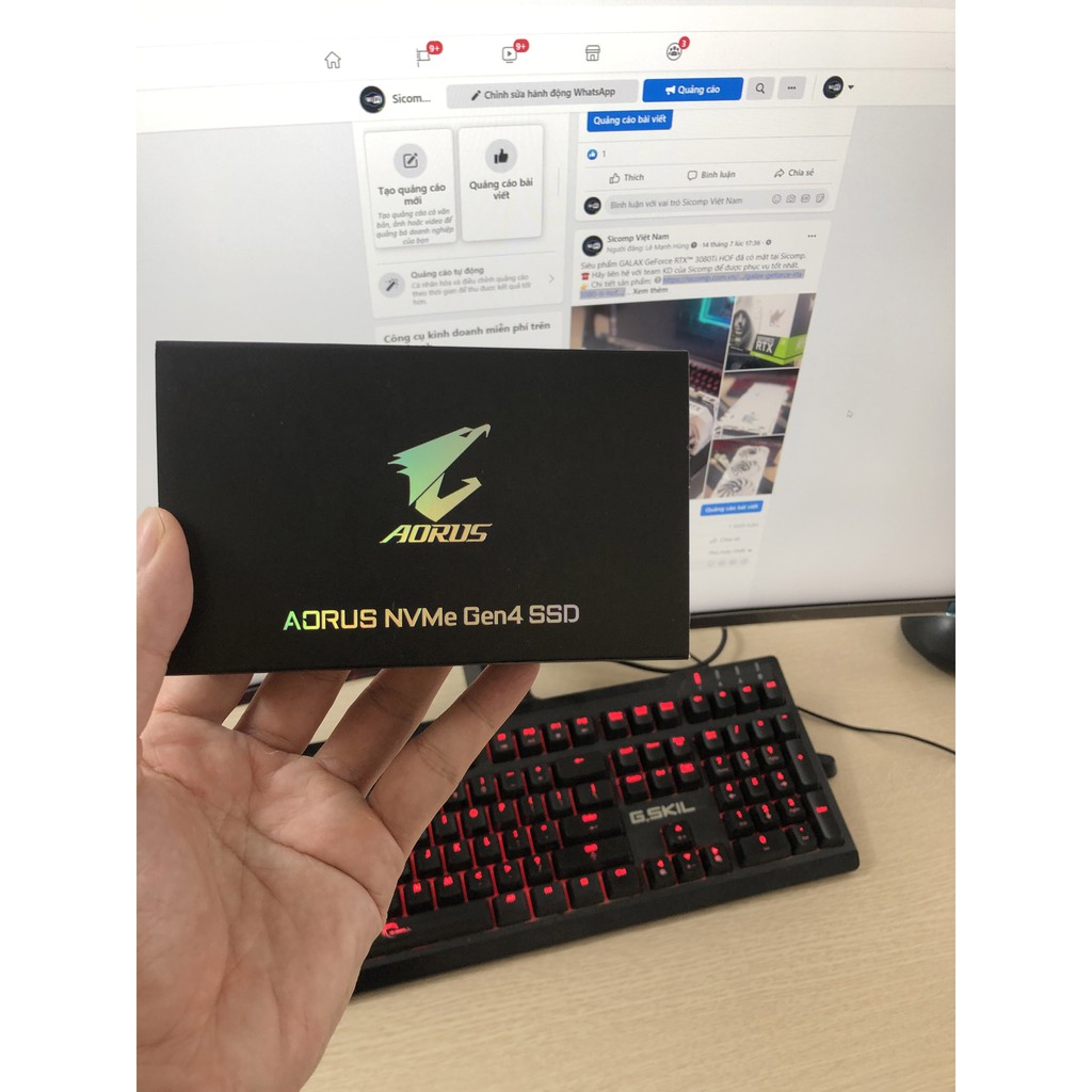 SSD M2-PCIe 1TB Gigabyte AORUS Gen4 Heatsink NVMe 2280 (Có tản), new, bảo hành chính hãng 36th | BigBuy360 - bigbuy360.vn