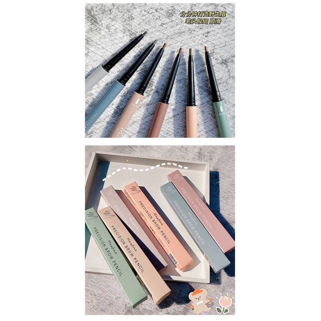 Chì kẻ mày Maxfine siêu mảnh 2 đầu lâu trôi, không thấm nước nội địa Trung | BigBuy360 - bigbuy360.vn