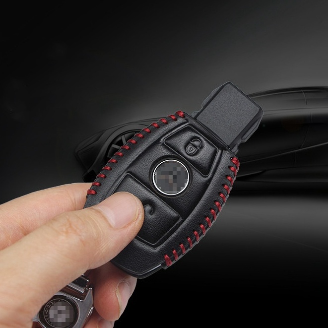 Bao da lẻ + móc khoá bảo vệ chìa khóa thông minh cho Mercedes-Benz E200L Cla Clb