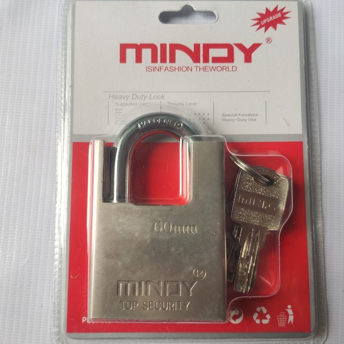 Khóa Chống Cắt và Khóa Treo Mindy 50mm và 60mm