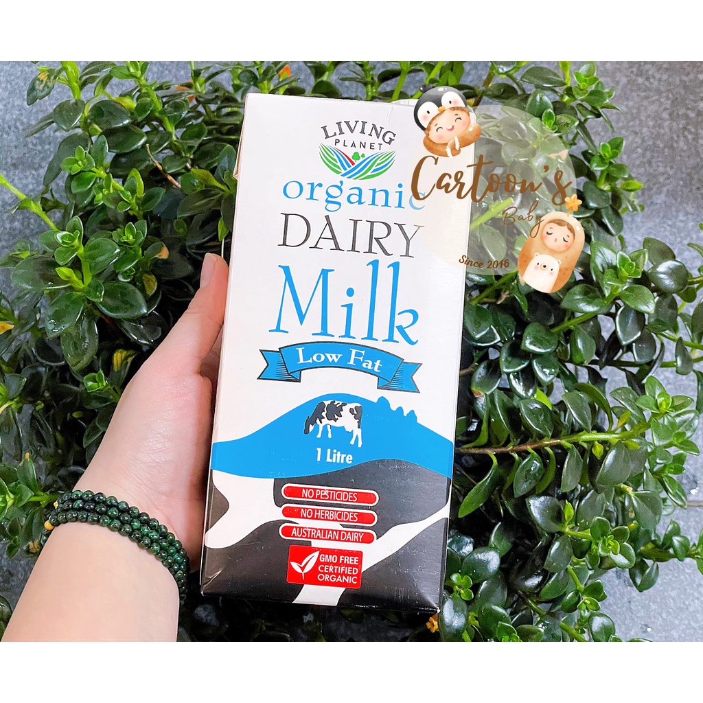 Sữa Hữu Cơ Tách Béo - Nguyên Kem 1 Lít Nhãn Hiệu Living Planet Cung Cấp Dinh Dưỡng Cho Cơ Thể