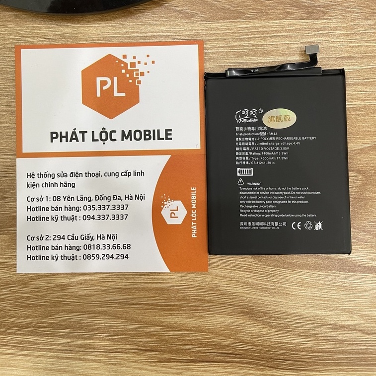 PIn Xiaomi redmi note 8 Pro Mã BM4J Lehehe Chất lượng cao