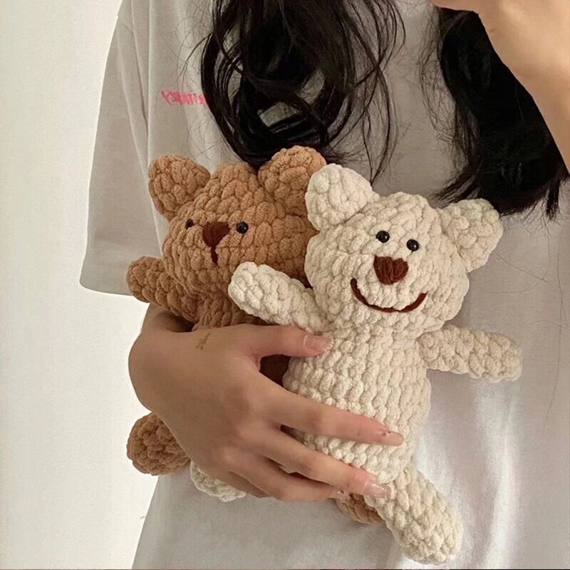 GRIZZ/Gấu Bông Teddy Len DIY Tự Đan Handmade