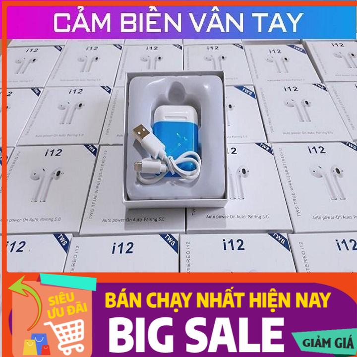 Tai nghe Bluetooth Không Dây Hàng Chính Hãng i12s Bản Nâng Cấp Chip 5.0, Tai Nghe Bluetooth Mini