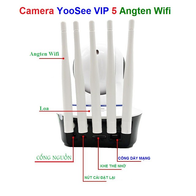Camera Yoosee 5 Râu New C5R - Camera Không Dây Bản Nâng Cấp | BigBuy360 - bigbuy360.vn