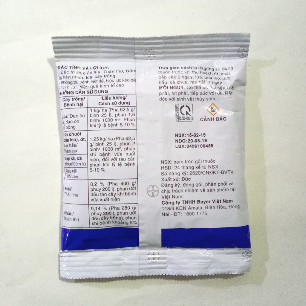 Thuốc trừ bệnh cây trồng FLINT PRO 648WG gói 100g