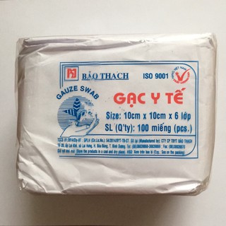Gạc Y tế Bảo Thạch (Hộp 100 miếng)
