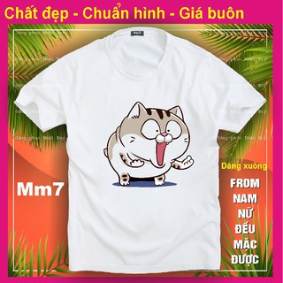 (đủ size - mịn.xịn.thơm - bao đổi trả) áo phông mèo cat ami bụng bự MM7,chất đẹp.bao đổi trả, biểu cảm, kute,meomeo,THUN