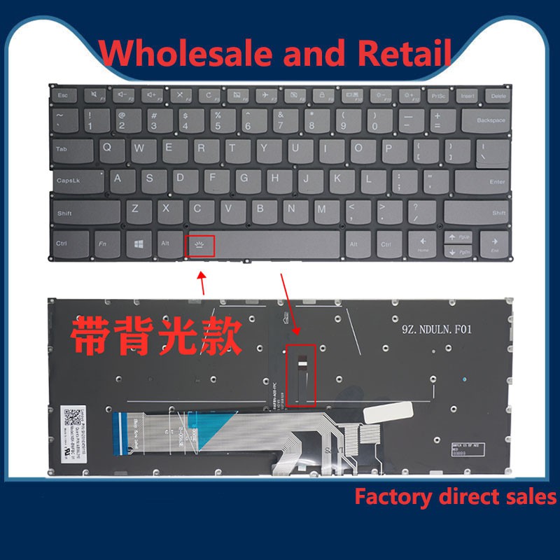 Lenovo Yoga 730-13IKB 730-13IWL 730-15IKB 730-15IWL 730-13 730-15 US Laptop  Bàn phím máy tính xách 