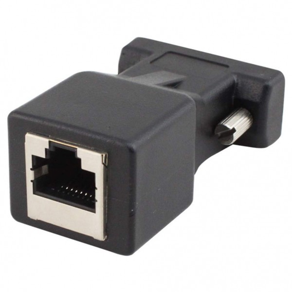 2 Đầu chuyển đổi VGA sang cáp mạng RJ45 CAT5 CAT6-30M , VGA to LAN