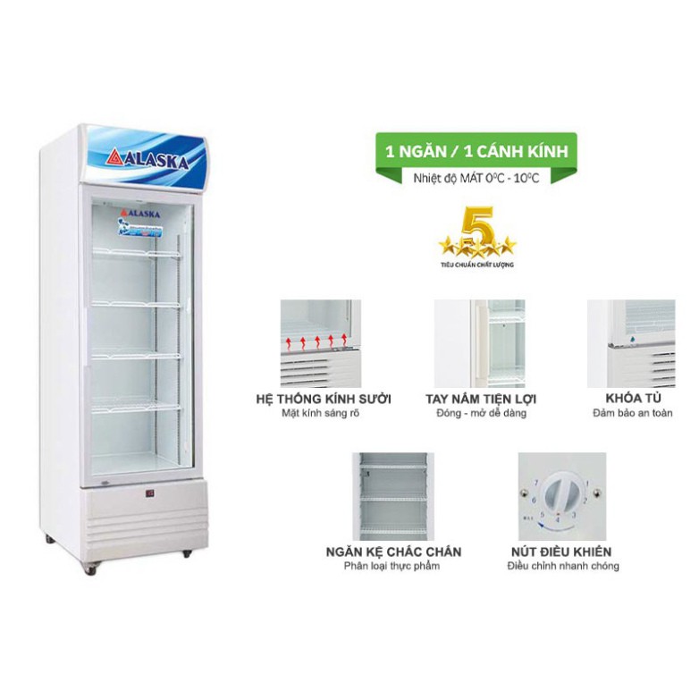 Tủ mát Alaska LC-833C - Chính hãng - Bảo hành 24 tháng - Mới 100%