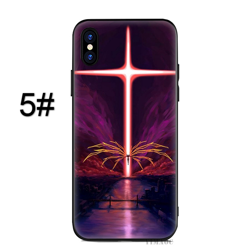 Ốp điện thoại IPhone XS Max XR 8 7 Plus 6 6S 5S SE in hình Neon Genesis Evangelion