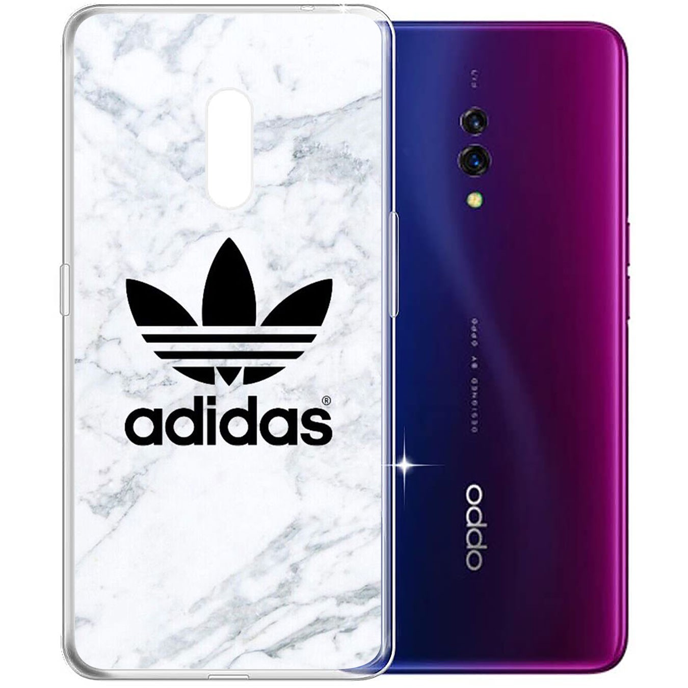 Ốp lưng silicon họa tiết logo Adidas cho Samsung Galaxy A71 A70 M20 A6 Plus A7 A8 A9 2018 A6+ S7 Edge