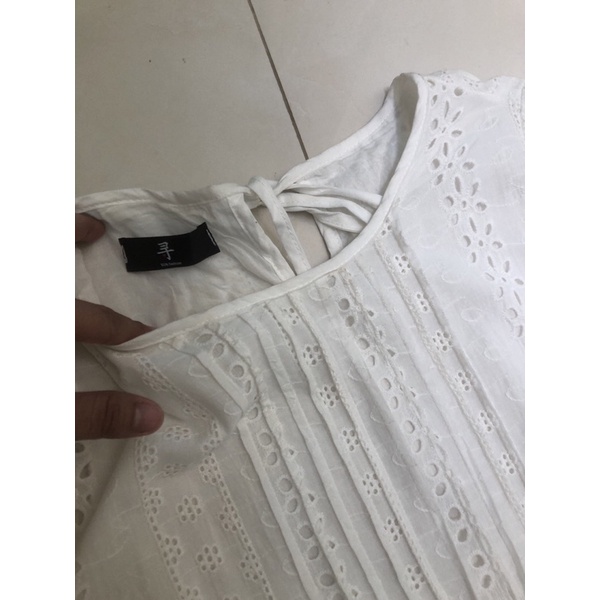 Đầm ren babydoll trắng freesize
