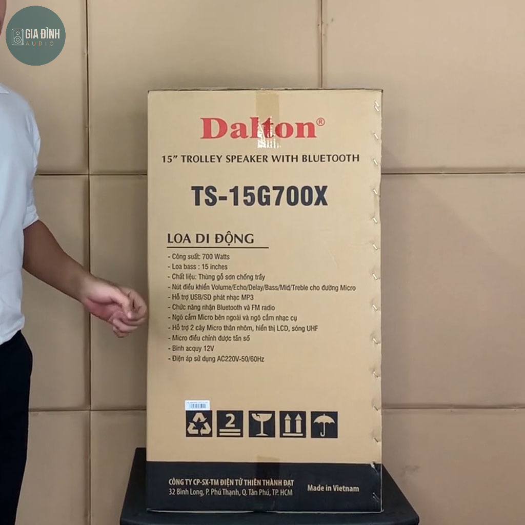 Loa kéo karaoke Dalton TS-15G700X - Chính hãng