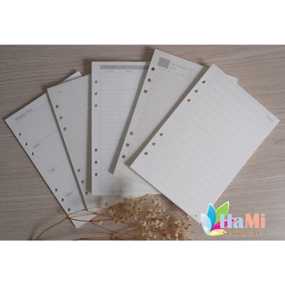 Giấy REFILL ruột sổ còng planner A5 A6