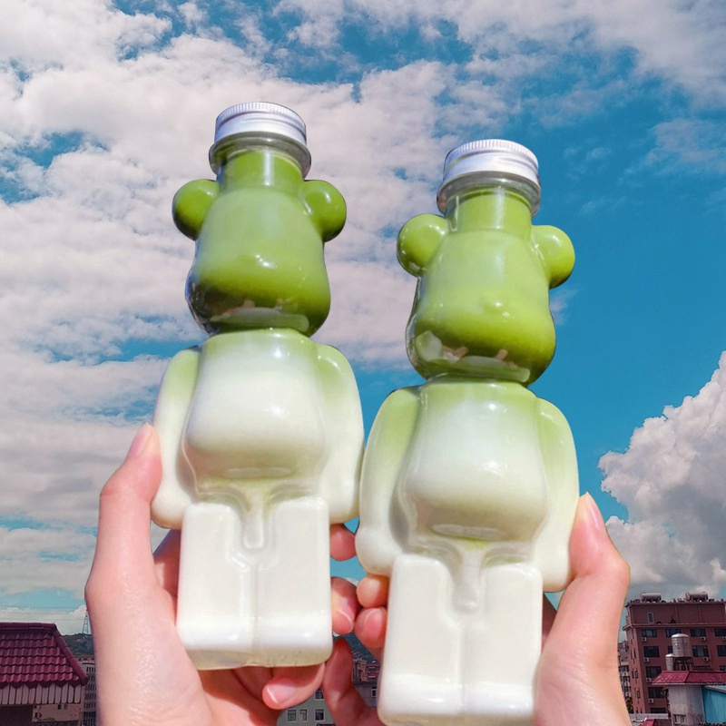 Bình Nước Trong Suốt Hình Gấu 400ml/700ml