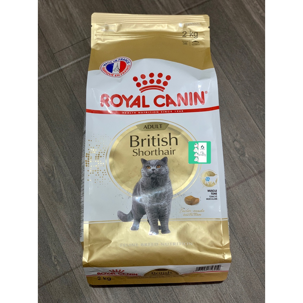 Hạt Royal Canin British Shorthair Adult cho mèo anh lông ngắn trên 1 tuổi 2kg