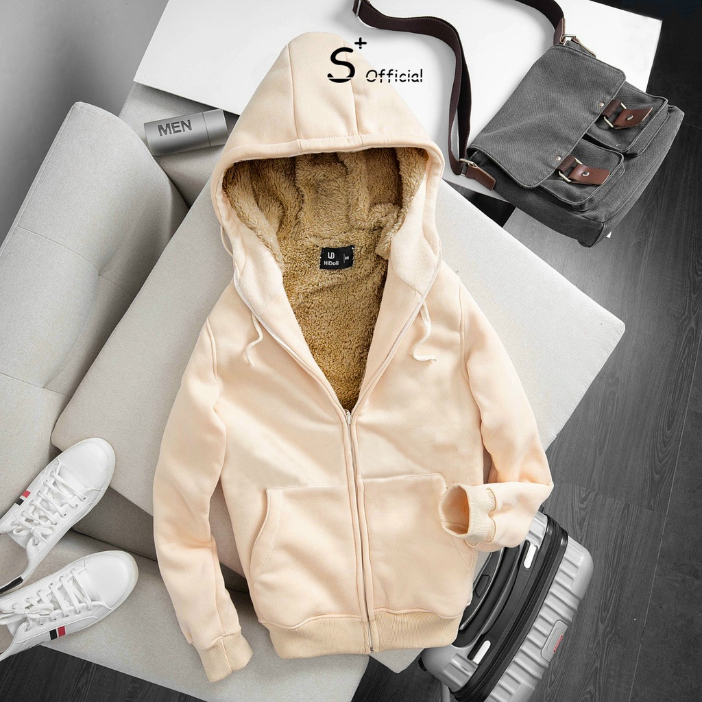 Áo Khoác Nỉ Hoodie Lót Lông Cừu Dày dặn, ấm áp - Áo khoác nam nữ dày dặn ấm áp SPLUS-AH001 | BigBuy360 - bigbuy360.vn