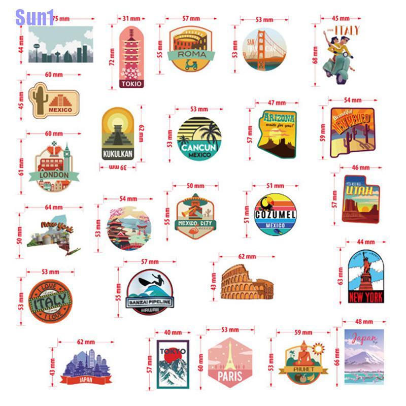 Bộ 50 Miếng Dán Trang Trí Chống Thấm Nước Họa Tiết Hoạt Hình Graffiti