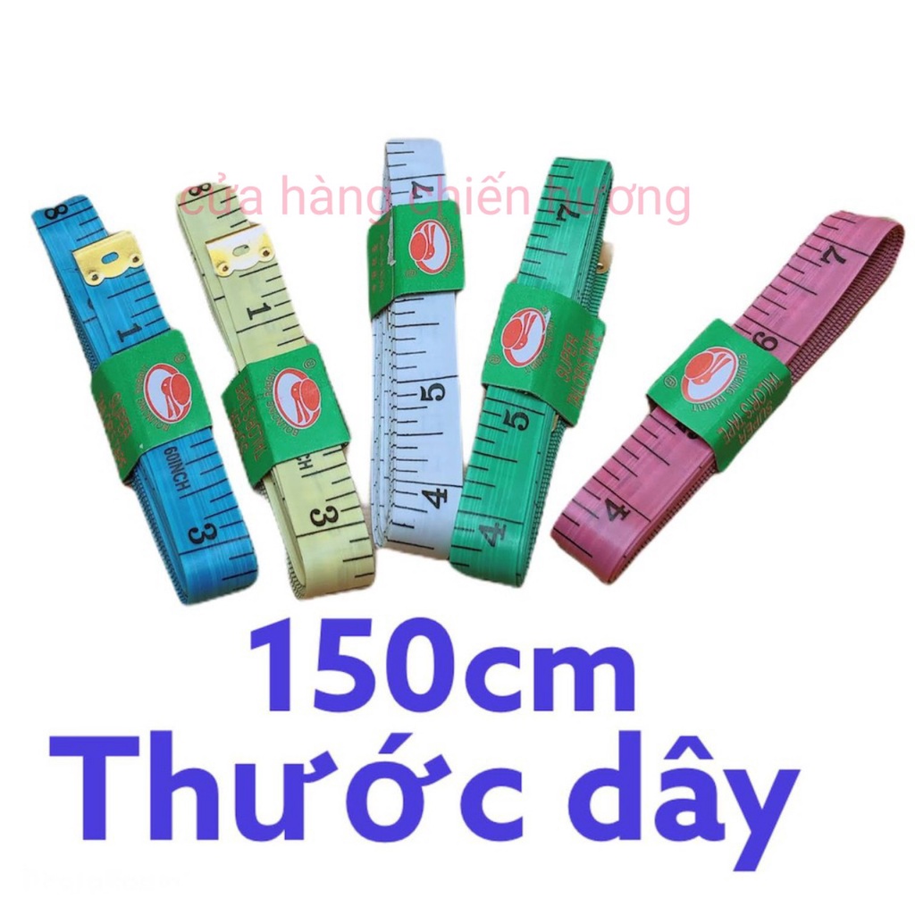 Set 12 Thước Dây May Đồ, Thước Dây Đo 3 Vòng 150cm