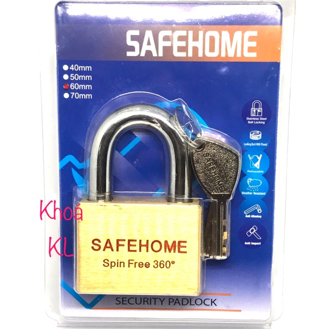 Ổ khoá SAFE HOME 6 phân(thách thức trộm)