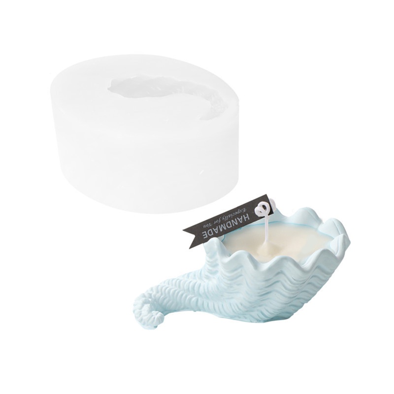 Khuôn Silicone Làm Nến Thơm Hình Con Ốc
