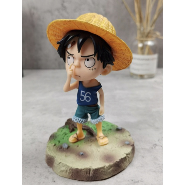 Mô hình One Pice- Luffy hồi nhỏ siêu dễ thương Cao 15 cm