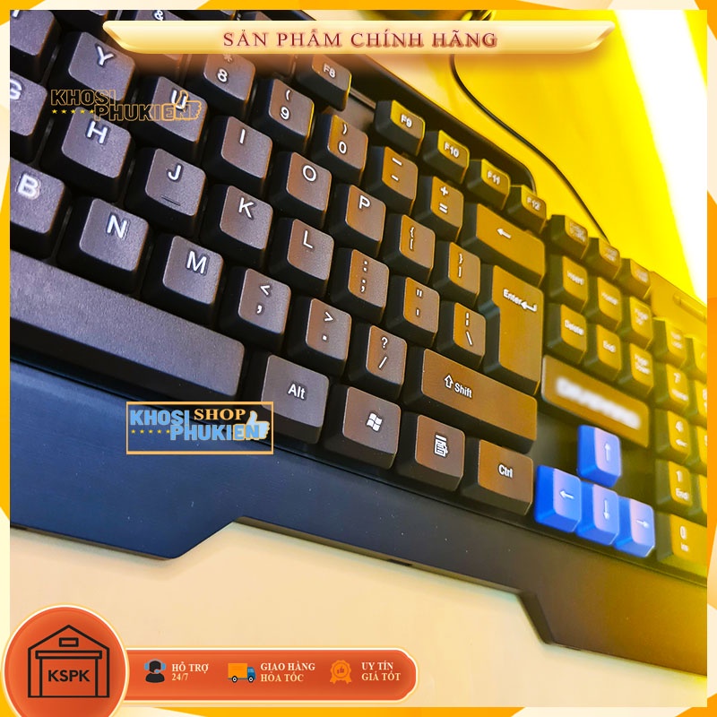 Bộ bàn phím chuột văn phòng có kê điện thoại chơi game làm việc bèn bỉ KSPK BPCH35