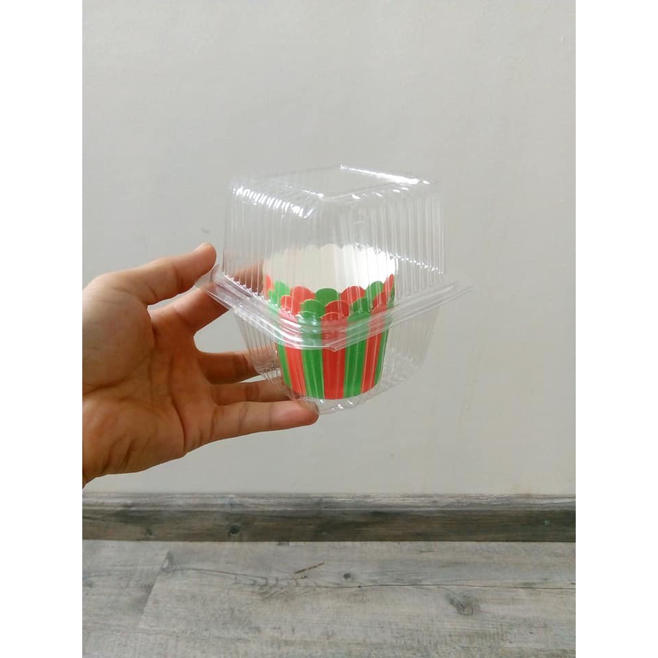 Hộp nhựa đựng một ly muffin-cupcake /lốc 100 hộp