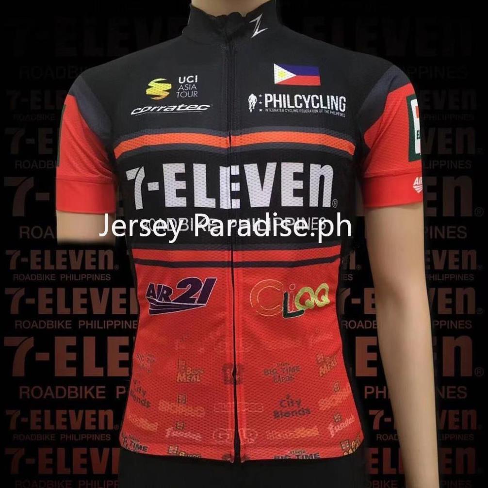Bộ Quần Áo Đua Xe Đạp Philippines PILIPINAS Seven Eleven 7/11 Tay Ngắn Năng Động 2021 ! ⚡