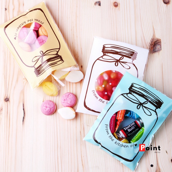 Túi đựng bánh kẹo / đồ ăn vặt 3 kiểu tùy chọn dày dặn kích thước 9.5 * 13cm có khóa kéo tiện dụng