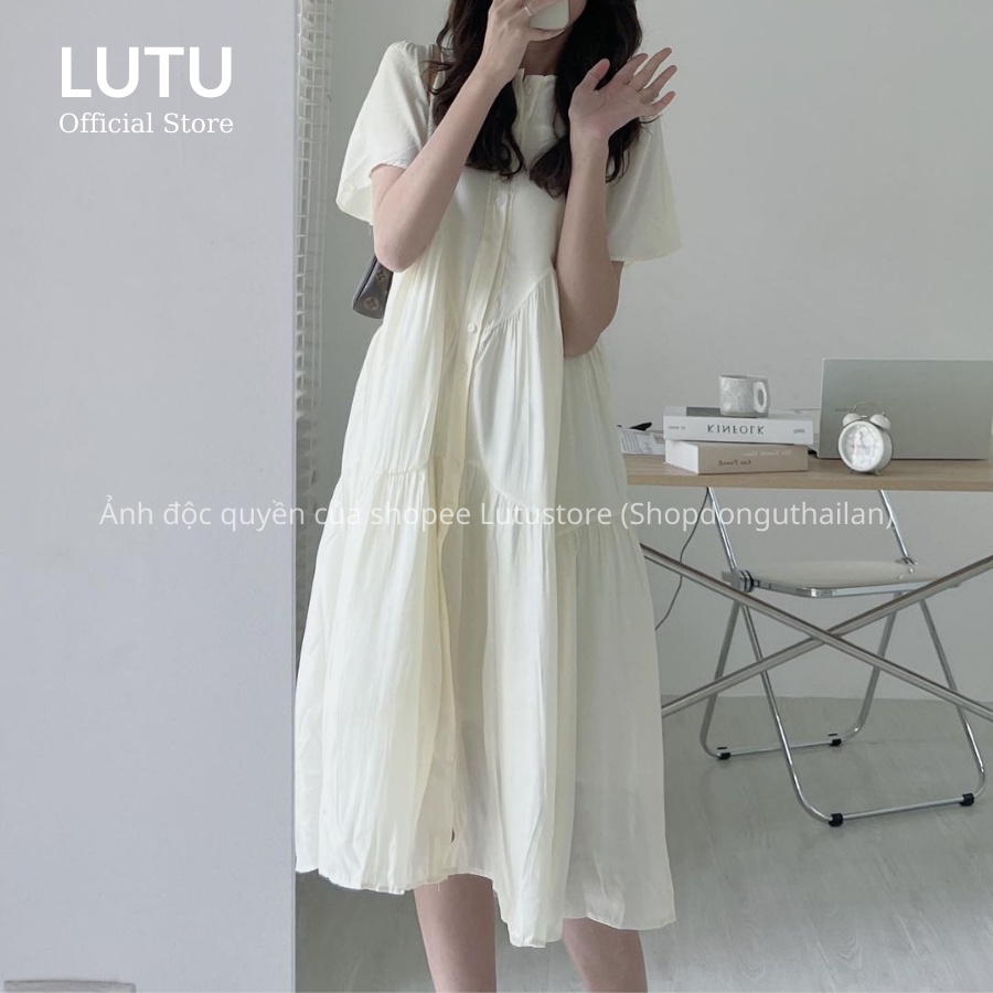 Váy Tơ Lụa Babydoll Xòe Tầng Dáng Dài Maxi Kèm Váy Hai Dây