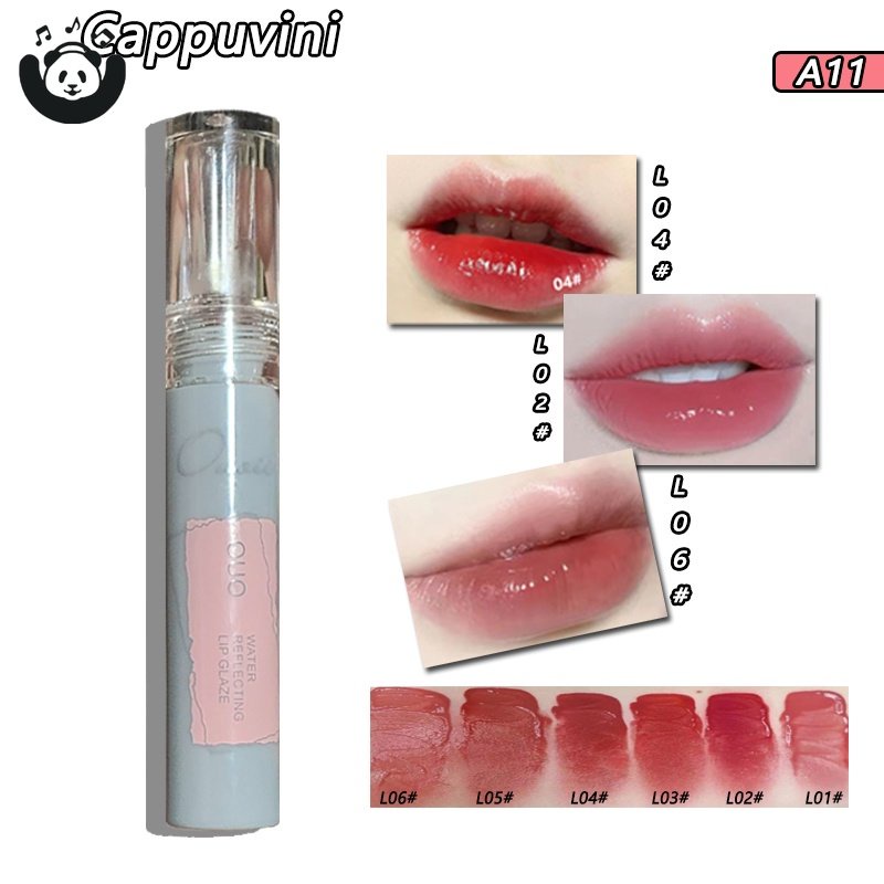 Son Bóng Dạng Thẻ Cappuvini Dưỡng Ẩm Chống Nước Không Dính Cốc Không Phai Màu