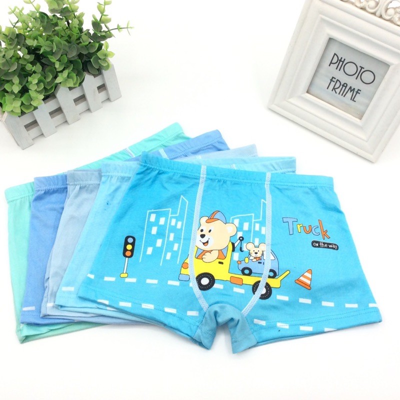 Quần chip cho bé trai, chất liệu quần cotton, co giãn thoái mái, quần bơi cho bé 2 tuổi, 3 tuổi, 4 tuổi