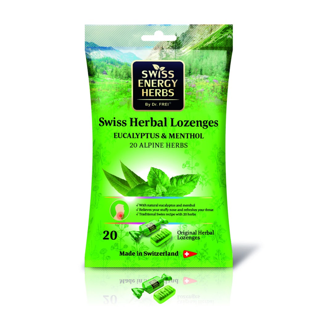 Combo Phòng Cảm Swiss Energy Vitamin C 1000mg + Kẹo Ngậm Bạc Hà Swiss