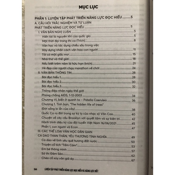Sách - Luyện tập Năng lực đọc hiểu và nặng lực viết