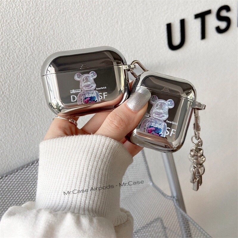 Case Airpods 1/2 /Pro Vỏ Ốp Tai Nghe Hình Kaws Màu Hồng Và Trăng Siêu  Ngầu Tráng Gương Kèm Móc khoá - Mr.Case AirPods
