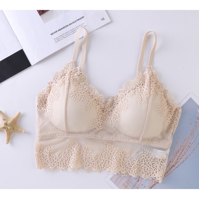 �� A828 Hot Áo bra ren , áo tập Gym yoga có mút nâng ngực tháo ra được