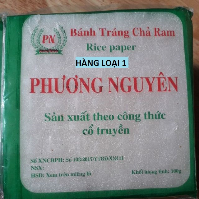 100GR/BỊCH BÁNH TRÁNG CUỐN CHẢ RAM CHẤT LƯỢNG LOẠI 1 - BÁNH DỄ CUỐN HÀNG CHÍNH HÃNG