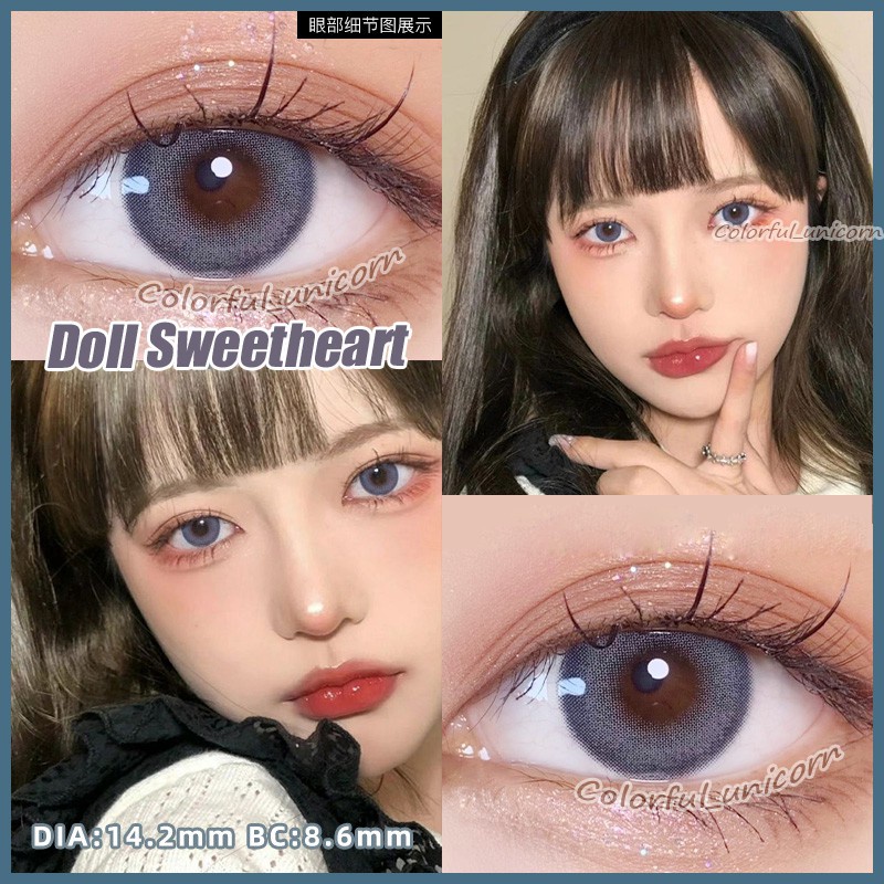 Cặp kính áp tròng COLORHUNTER dùng 1 nắm 14.2mm 0 - 8 độ